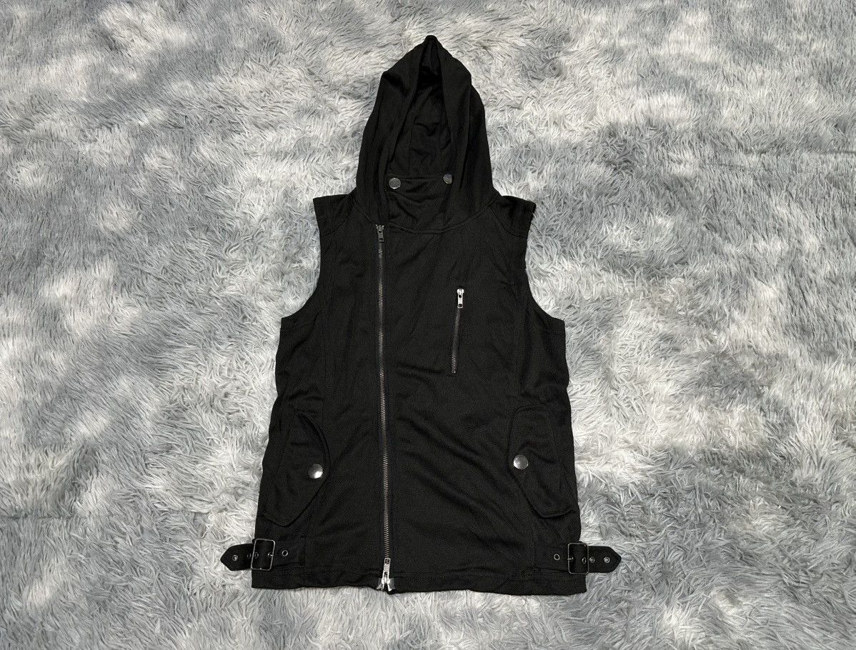 If Six Was Nine 🔥Sick Y2K Ricend Asymmetric Ninja Vest Hooded Vkei Goth Punk Size US S / EU 44-46 / 1 - 1 Thumbnail