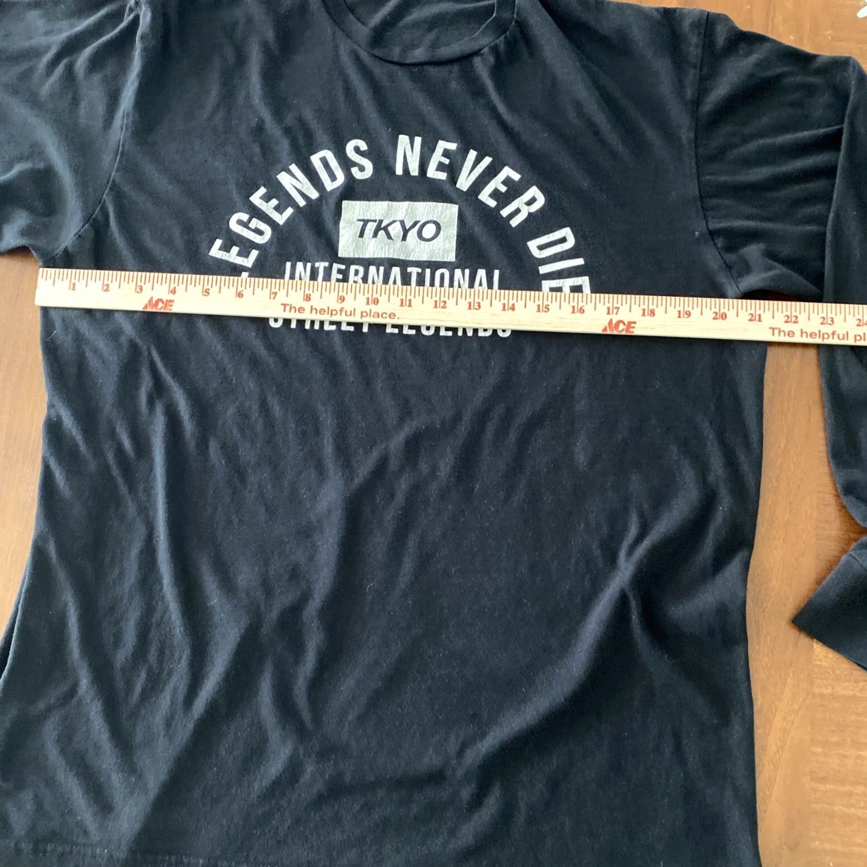 Vintage VINTAGE Legends Never Die T Shirt Men M International Street Legends Long Sleeve Black Cotton TYCO Size US M / EU 48-50 / 2 - 6 Thumbnail