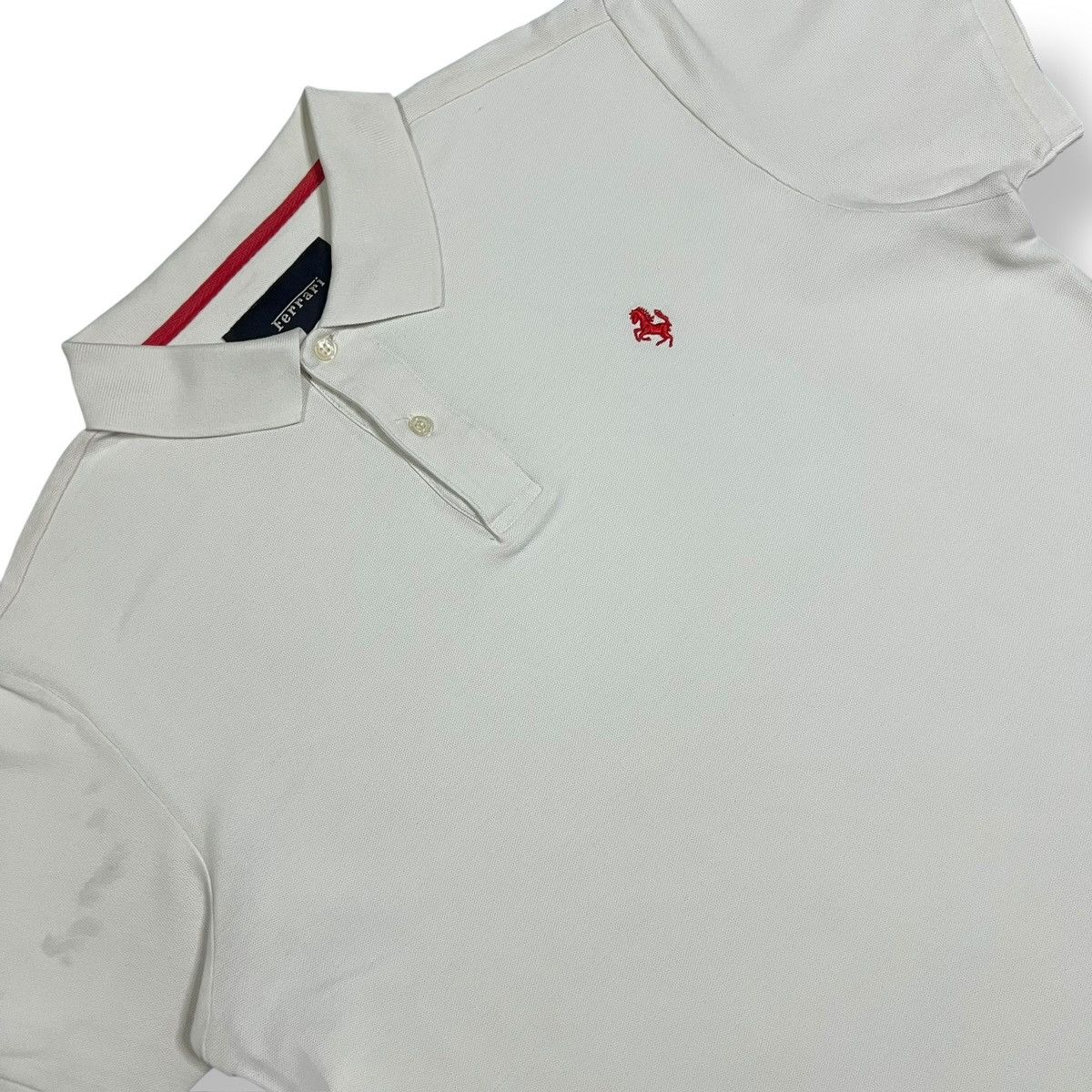 Ferrari White Ferrari Polos Size US L / EU 52-54 / 3 - 2 Thumbnail