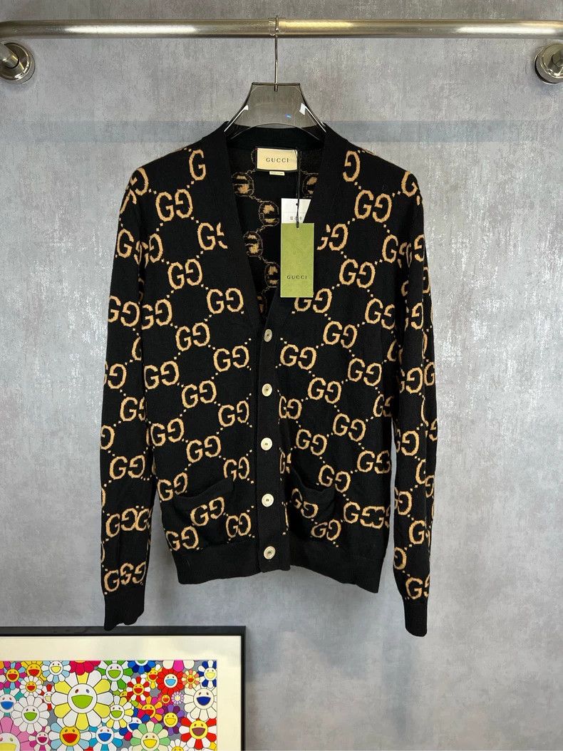 Gucci Gucci New old flower full LOGO sweater cardigan 2503-Nextar Size US XL / EU 56 / 4 - 1 Thumbnail
