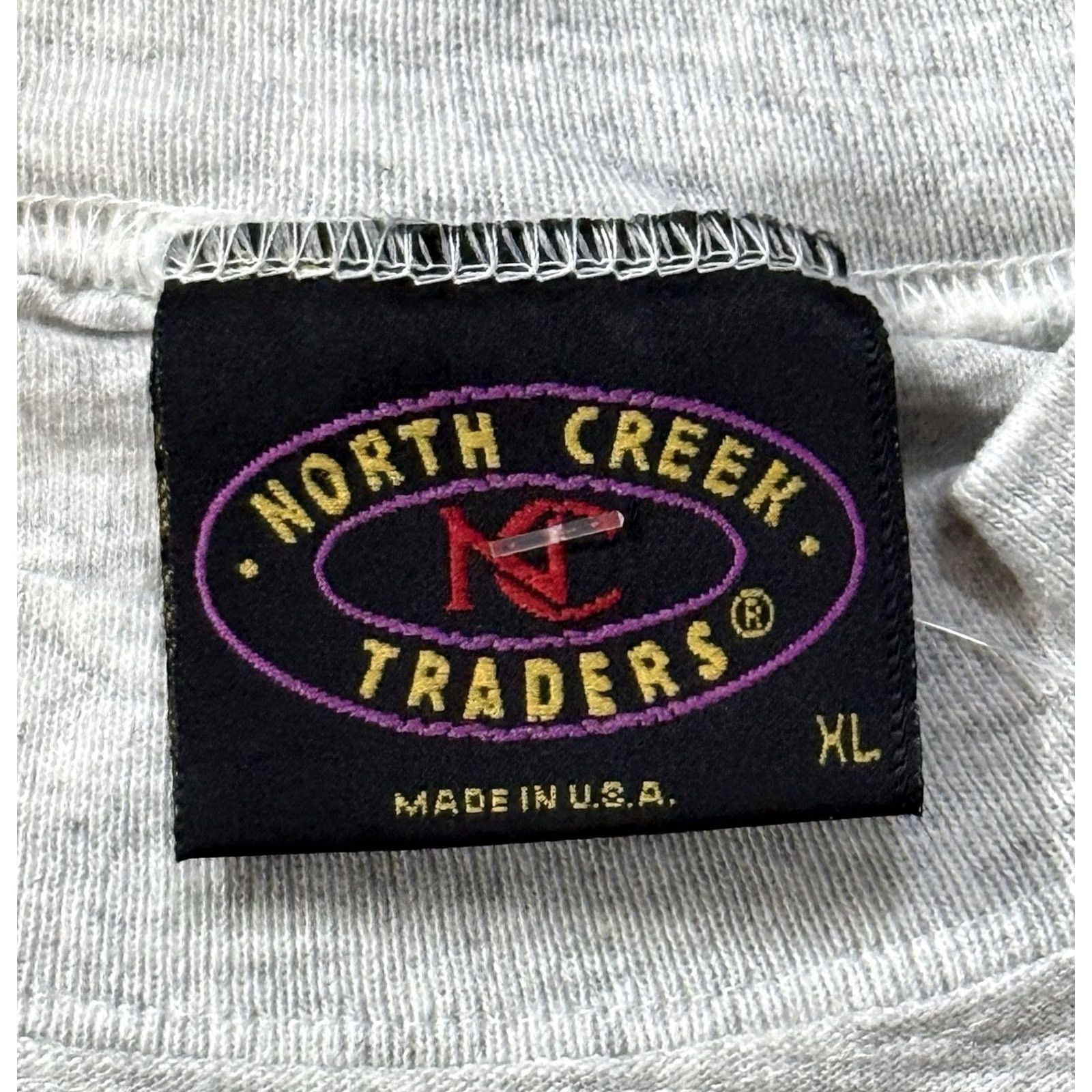 Vintage VINTAGE North Creek Traders Shirt XL Gray 90s High Country Excursions Graphic Print Crew Neck Hiker USA Mens Size US XL / EU 56 / 4 - 6 Thumbnail