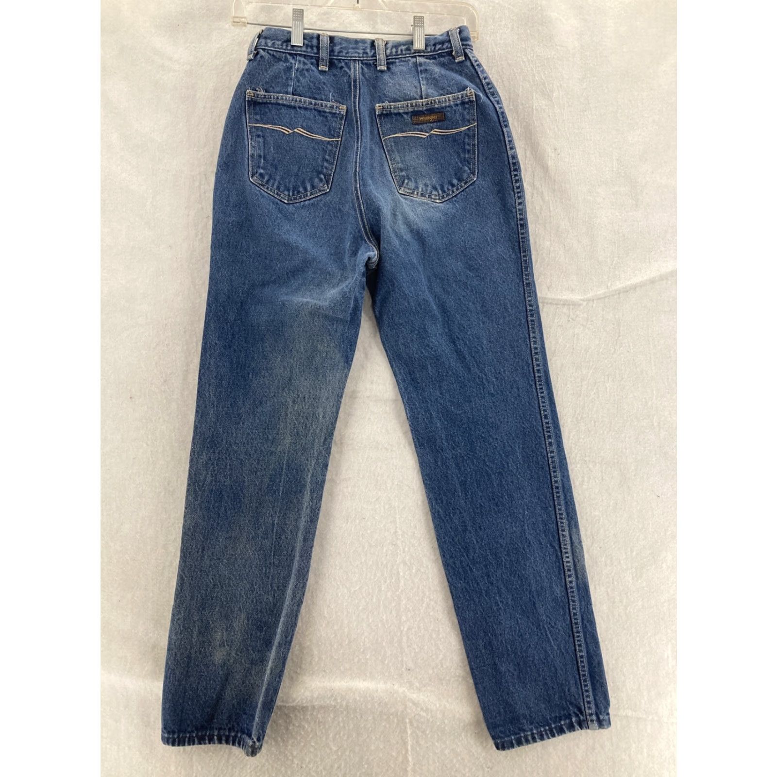 Wrangler Wrangler Jeans Womens 10 Western Cowgirl 24X30 High Waist Mom Denim Blue 5-Pocket Straight Classic Vintage Theme Western Size 32" / US 10 / IT 46 - 2 Thumbnail