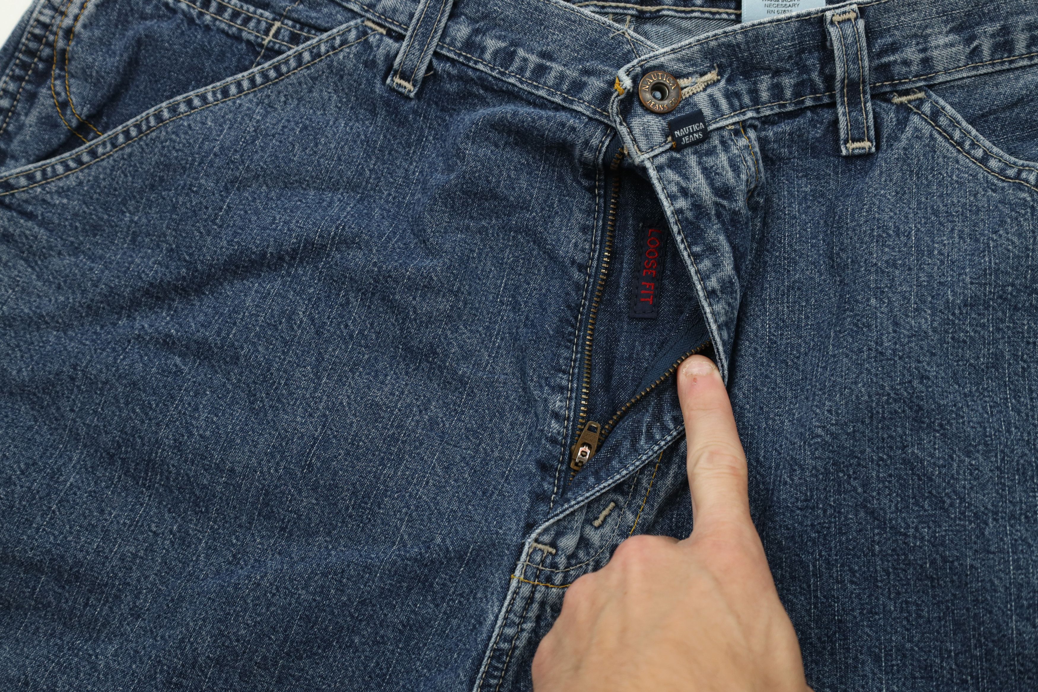 Nautica Vintage 90s Nautica Baggy Fit Dungaree Denim Jean Shorts Size US 36 / EU 52 - 5 Thumbnail