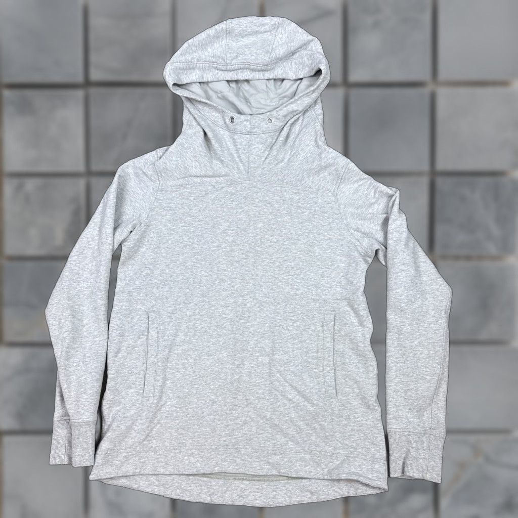 Lululemon Lululemon Hoodie Womens 6 Gray Split Pullover Heathered Running Gym Cross Train Shirt Adult Regular Gray Size M / US 6-8 / IT 42-44 - 1 Thumbnail
