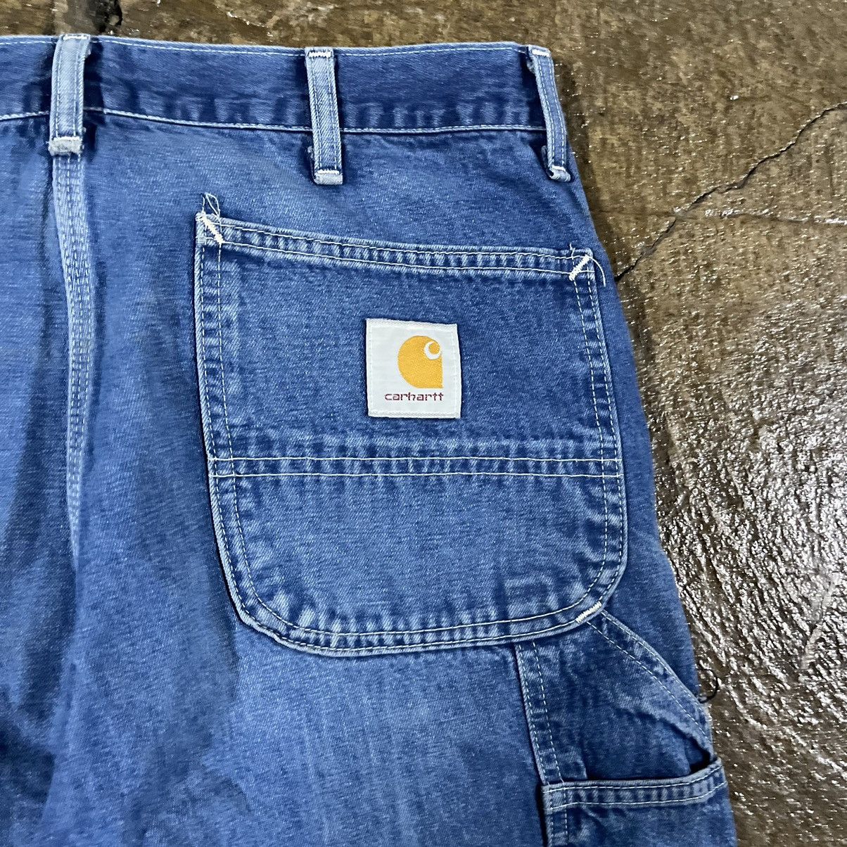 Carhartt × Vintage Crazy Vintage Carhartt Carpenter Jeans Faded Workwear Skater Size US 36 / EU 52 - 7 Thumbnail