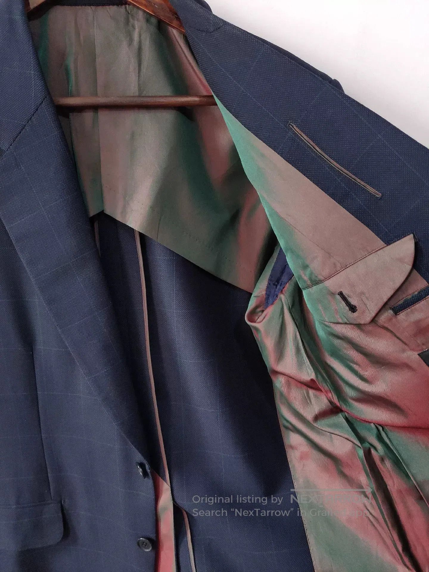 Japanese Brand Custom British Wool Suit by H. Lesser. Size US L / EU 52-54 / 3 - 7 Thumbnail