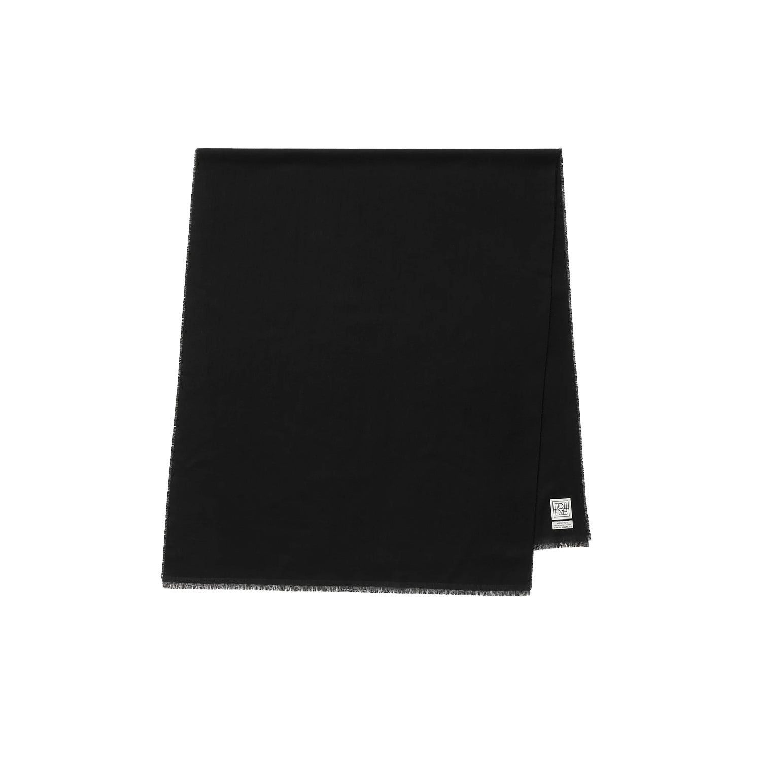 Toteme Toteme Light Wool Scarf, Black, Women's