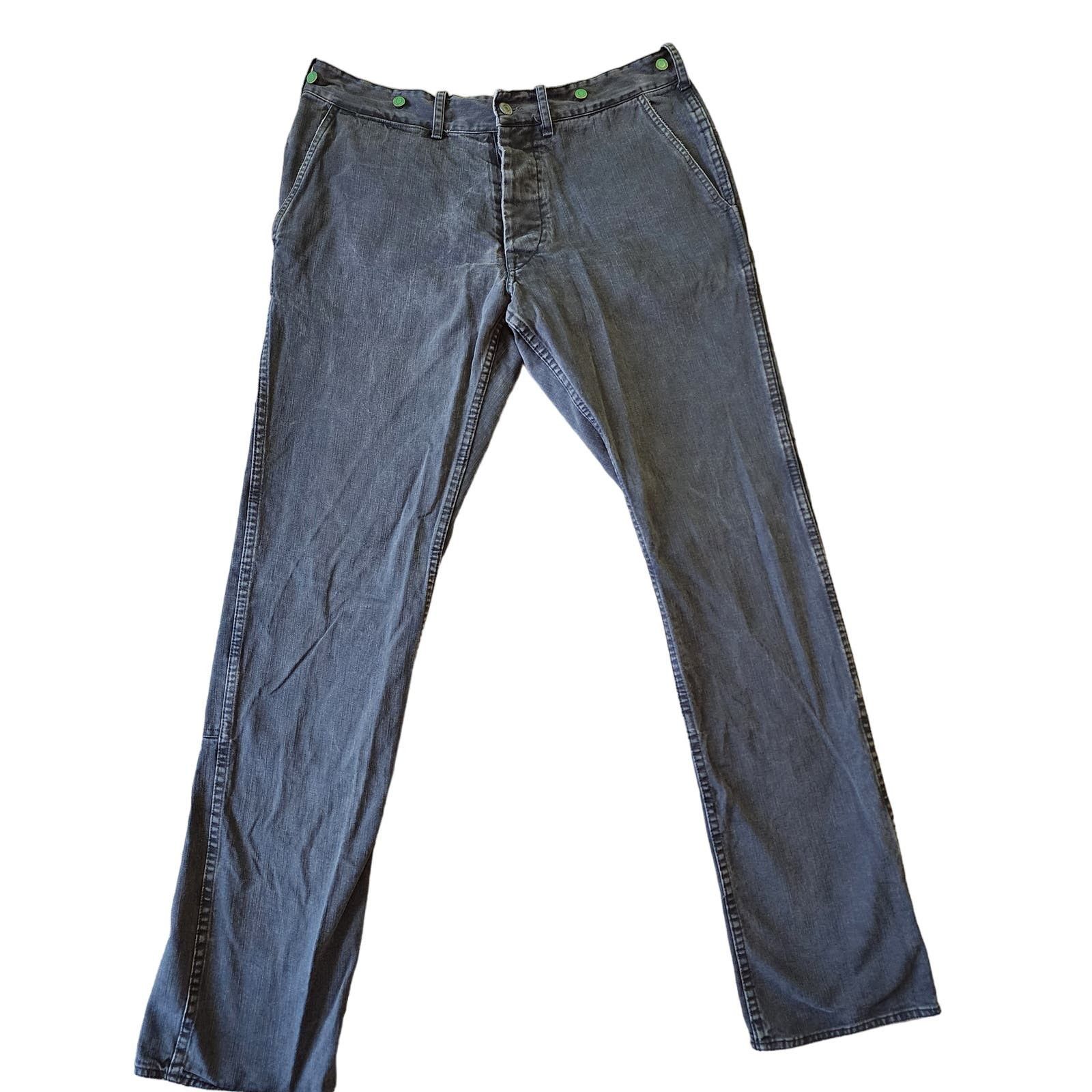 image of Taylor Supply Co Taylor Supply 34W 32L Dark Gray Work Jeans Durable Stitch in Grey, Men's