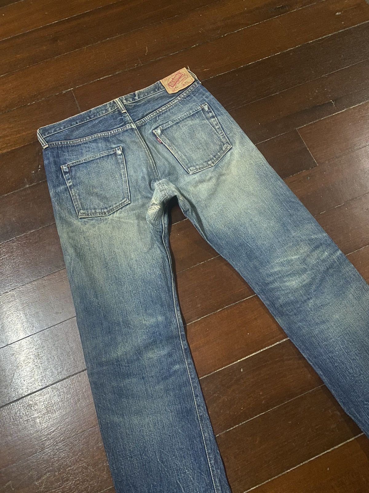 Denime Vintage DENIME JAPAN Distress Mud wash Selvedge Jeans Size US 34 / EU 50 - 13 Thumbnail
