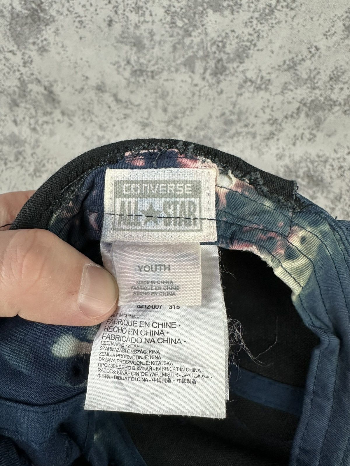 Converse Custom Distressed Converse Cap Bleach Tie-Dye Lightning Size 26 - 6 Thumbnail
