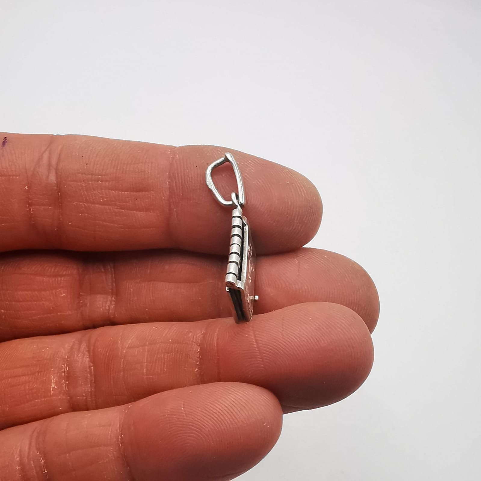 Sterling Silver Vintage Pendant "Our Father" 925 Sterling Silver 3.98g Size ONE SIZE - 5 Thumbnail
