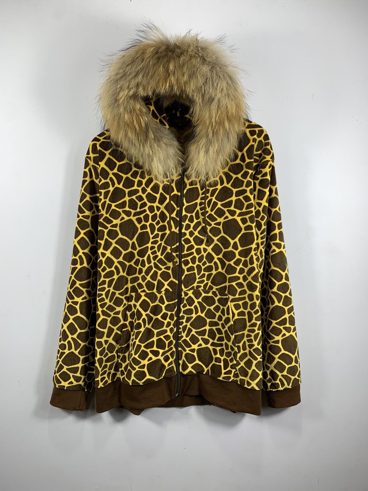 If Six Was Nine Undefined Fur zip hoodie velvet Leopard ifsixwasnine style Size US L / EU 52-54 / 3 - 4 Thumbnail