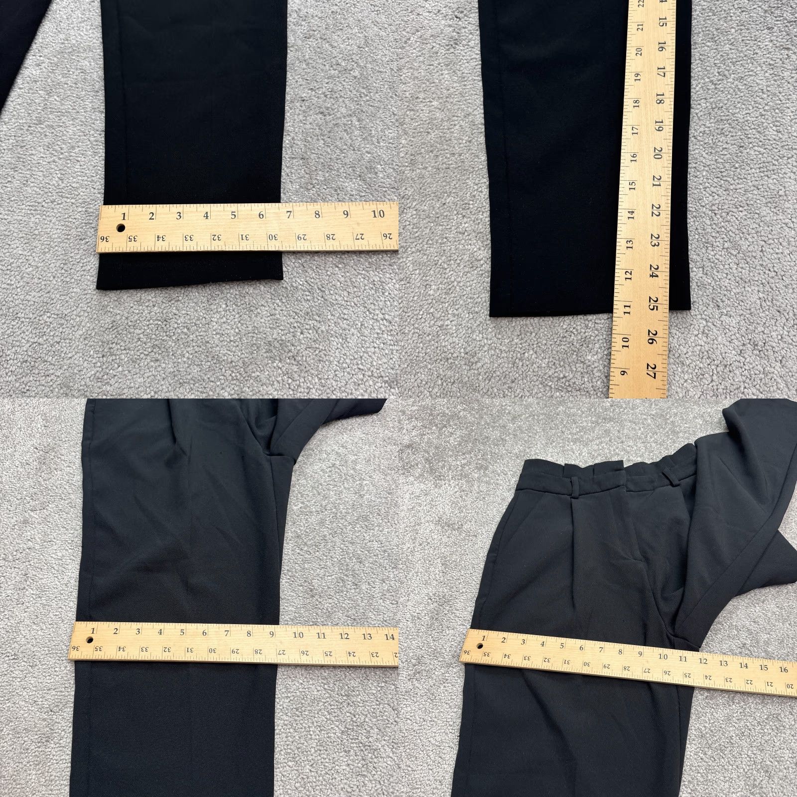 Topshop Topshop Pants Womens 6 Black Paperbag Tapered High Rise Pleated Front Size 28" / US 6 / IT 42 - 9 Thumbnail