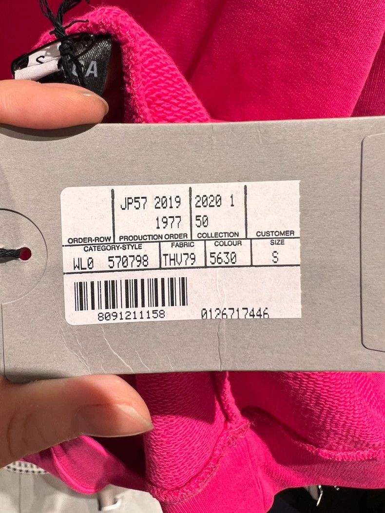 Balenciaga Balenciaga Fuchsia Back Letter Hoodie Size S Size US S / EU 44-46 / 1 - 5 Thumbnail