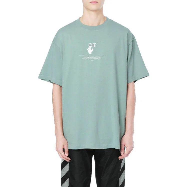 Off-White Jade Green Graff Logo Oversized T-Shirt Size US S / EU 44-46 / 1 - 3 Thumbnail
