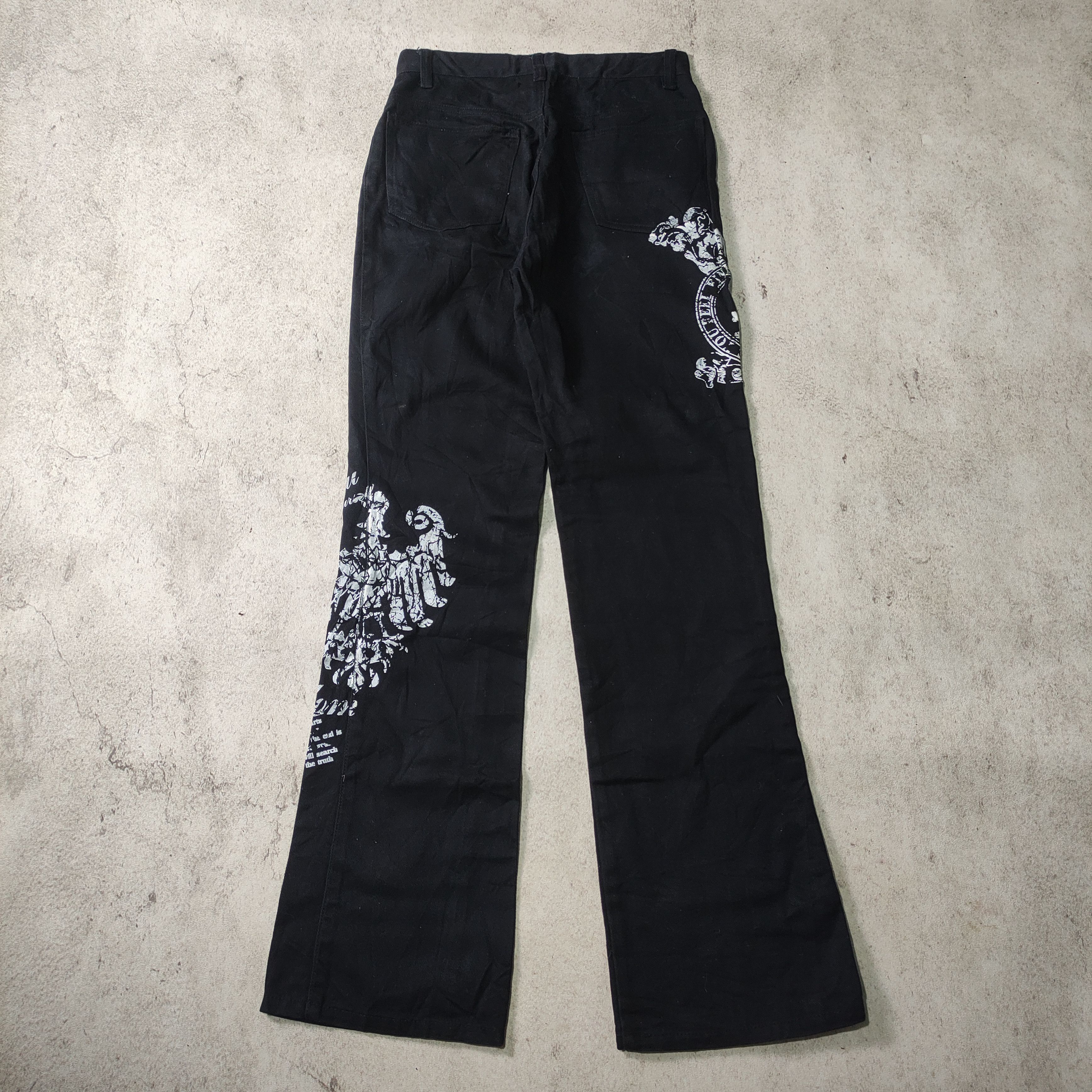 Japanese Brand × Seditionaries × Vintage Batsu Studio Printed Zipper Pocket Jeans Size US 29 - 6 Thumbnail