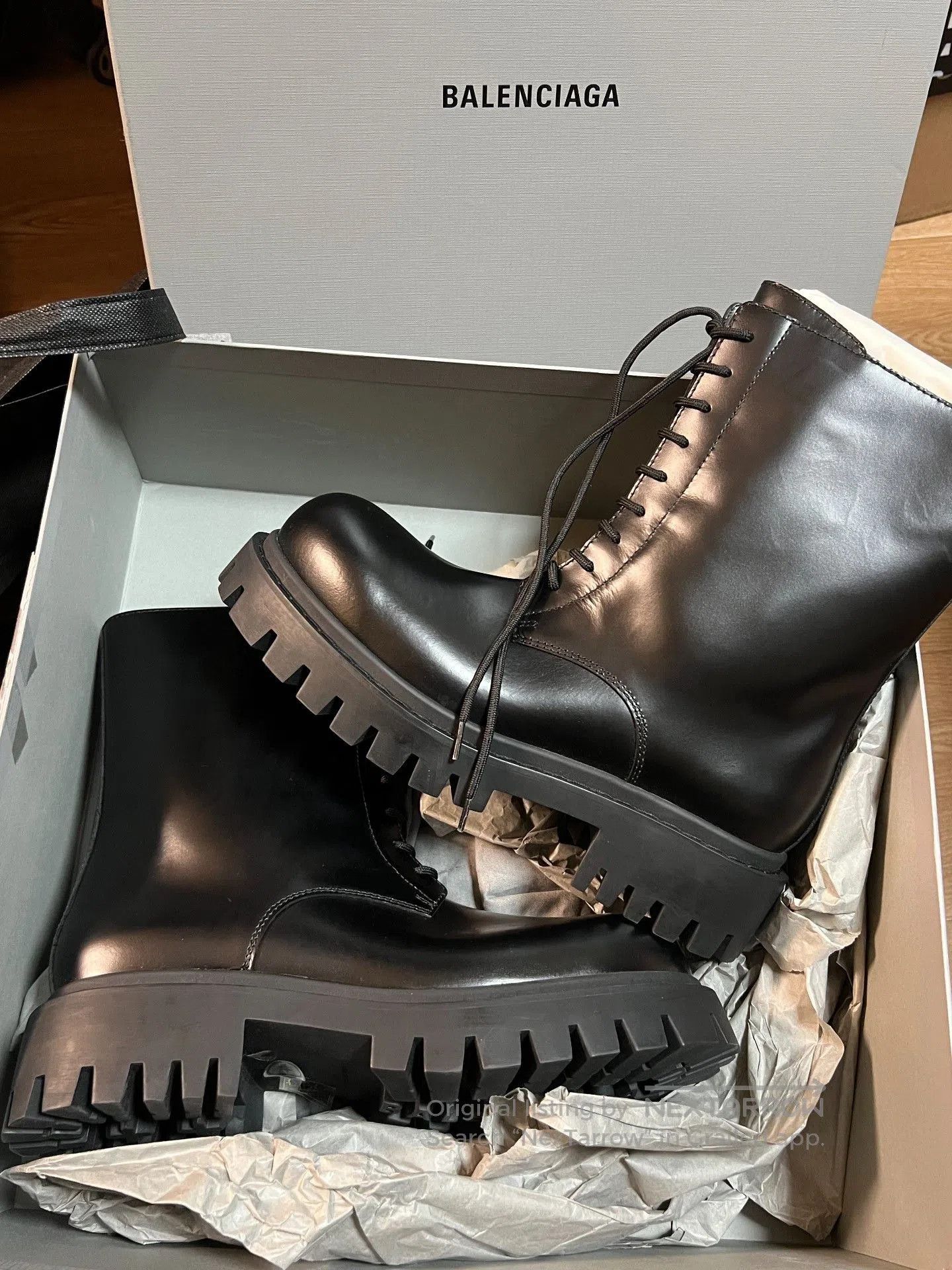 Balenciaga Balenciaga Men's Sergent Leather Lace. Size US 8 / EU 41 - 3 Thumbnail