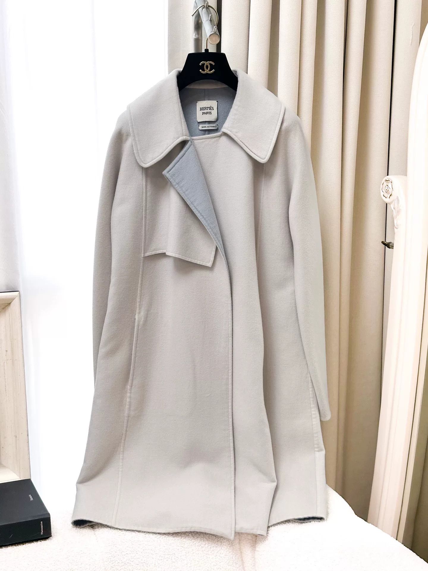 Hermes Hermes Blue Cashmere Coat Size 36 Size US XS / EU 42 / 0 - 1 Thumbnail