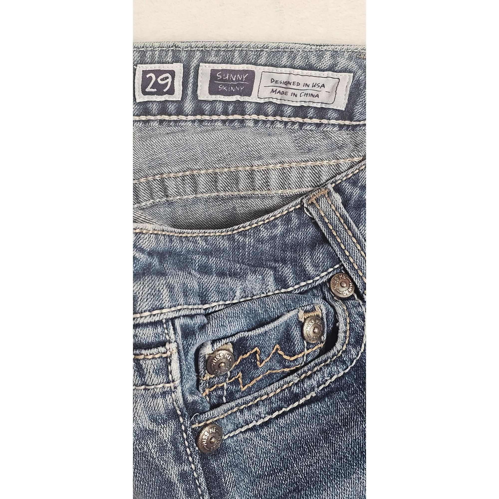 Miss Me Miss Me Sunny Skinny Jeans, Women's 29, Blue, Hancock Park W Size 29" - 6 Thumbnail