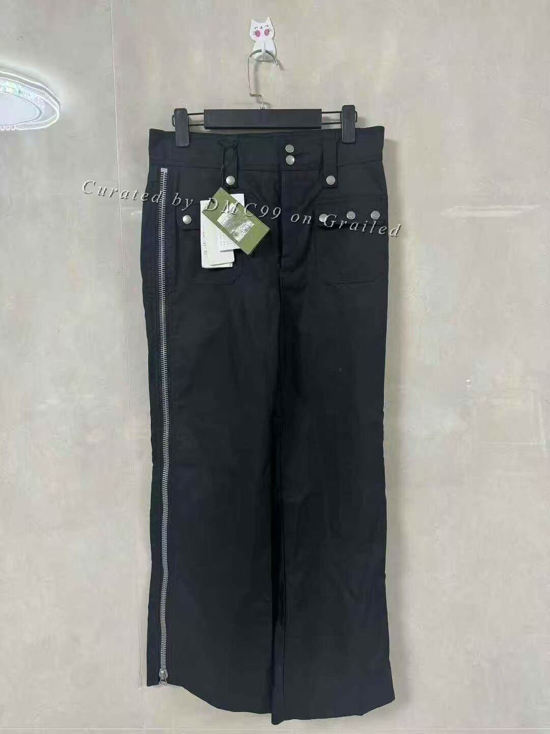 Gucci Gucci Black Side Zip Trousers Size US 30 / EU 46 - 1 Thumbnail