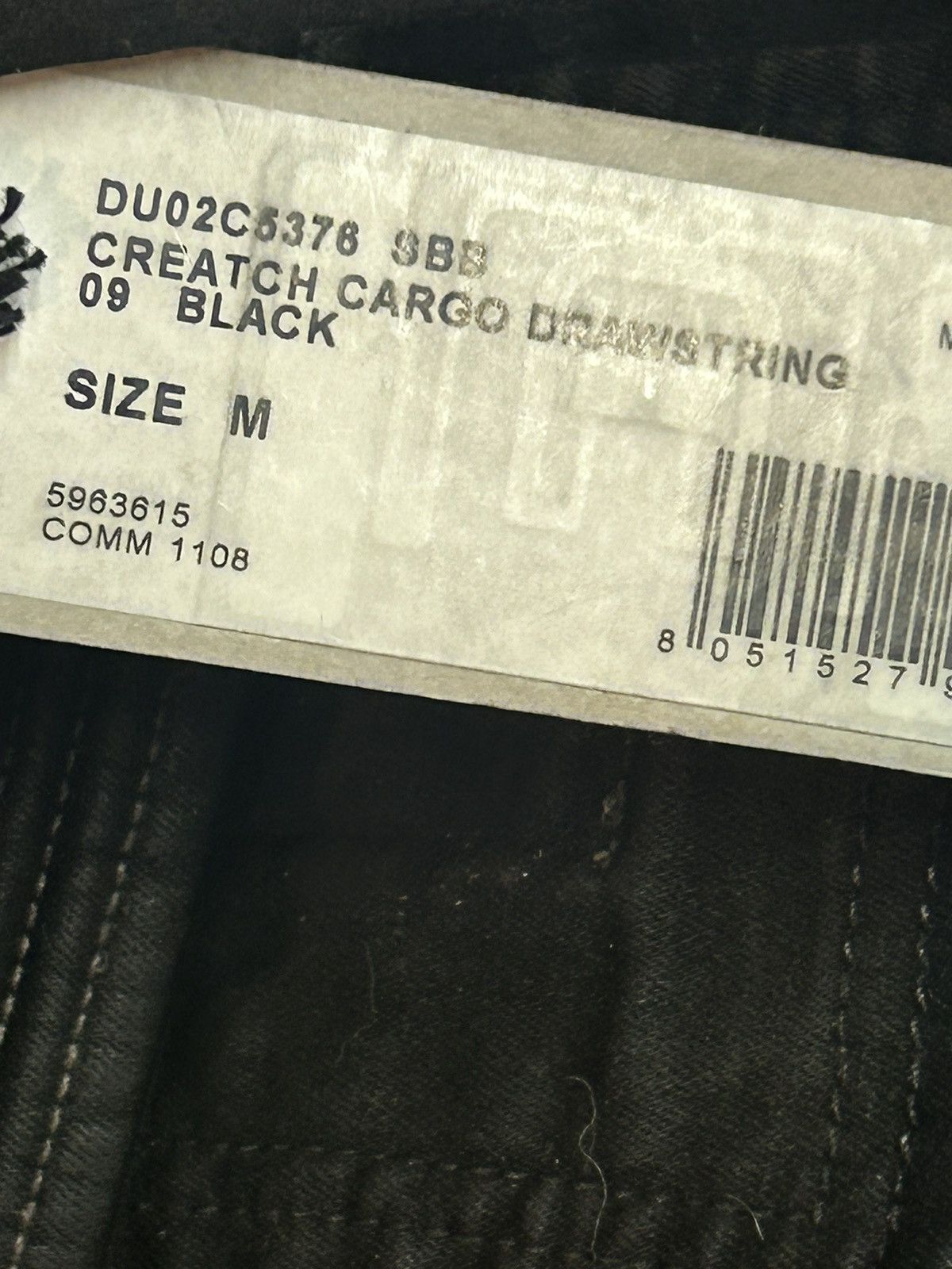 Rick Owens × Rick Owens Drkshdw Rick Owens SS 24’ Waxed Creatch Cargos Size US 33 - 5 Thumbnail