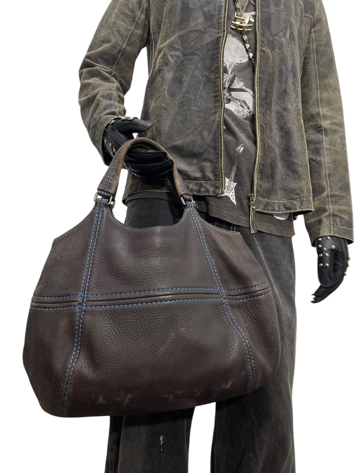 Leather Full Leather Hirofu Italy Tote Bag 1🟩0 Size ONE SIZE - 3 Thumbnail