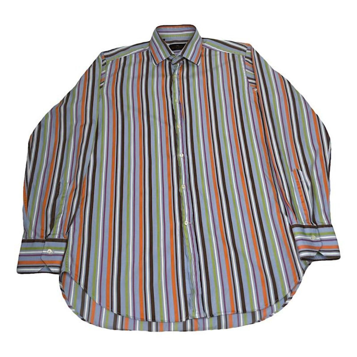 Etro Multicolour Cotton Shirt Size L / US 10 / IT 46 - 1 Thumbnail