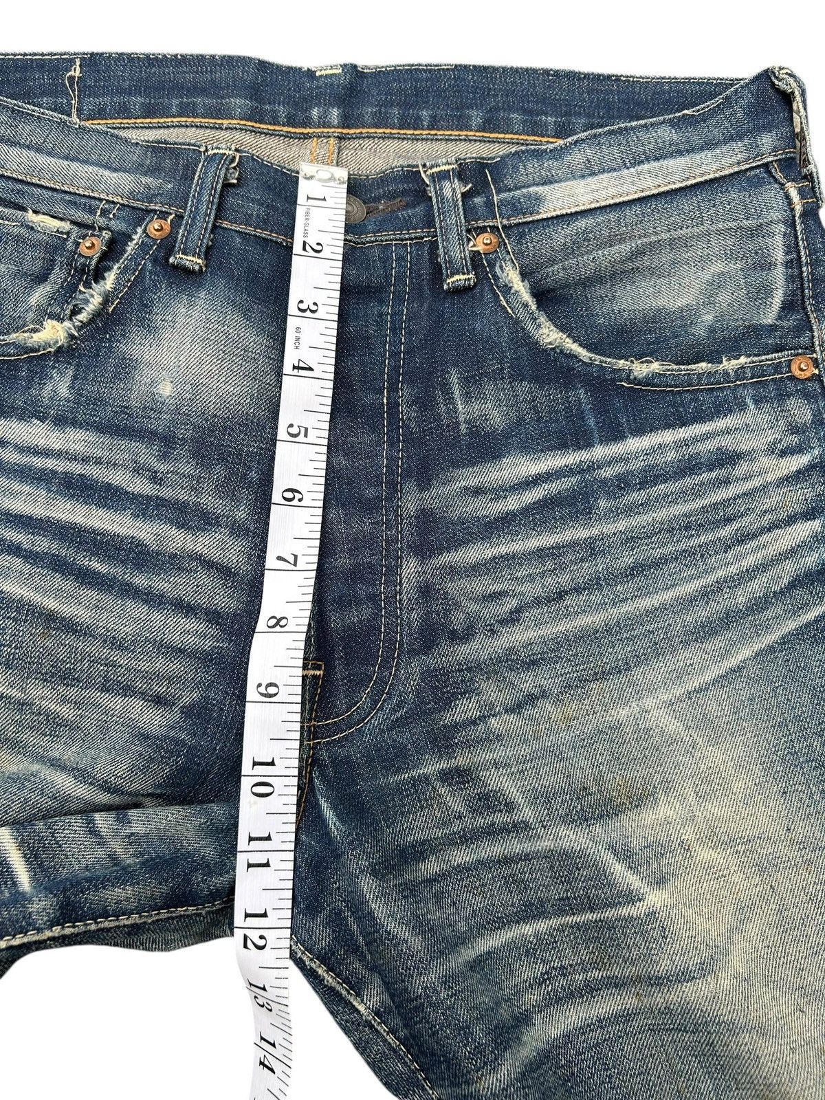Kapital Vintage Levis Big E 501 Selvedge Distressed Denim Jeans Size US 32 / EU 48 - 21 Thumbnail