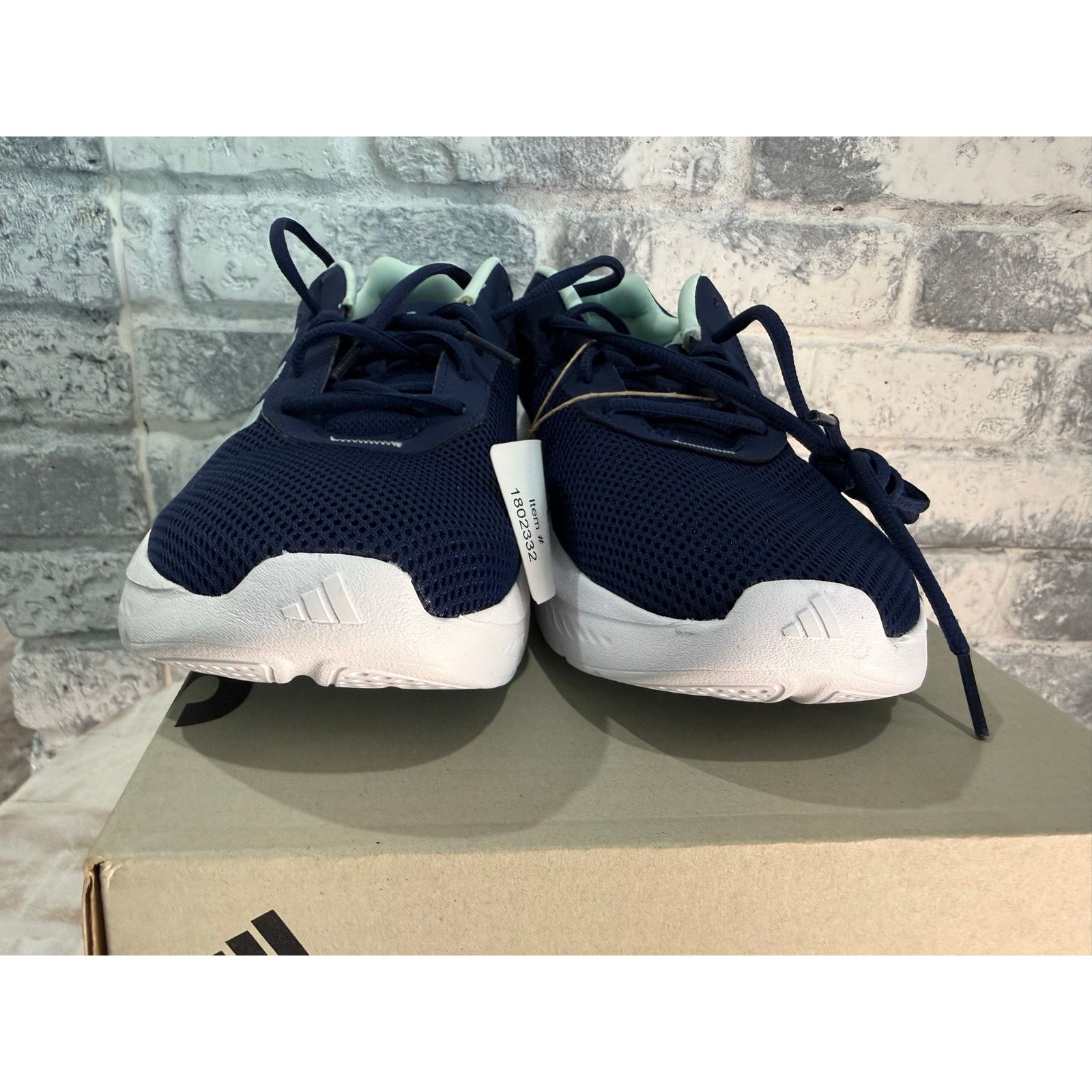 Adidas Adidas Women’s Cloudfoam Comfy Dark Blue Halo Mint size 8.5 Size US 8.5 / IT 38.5 - 3 Thumbnail
