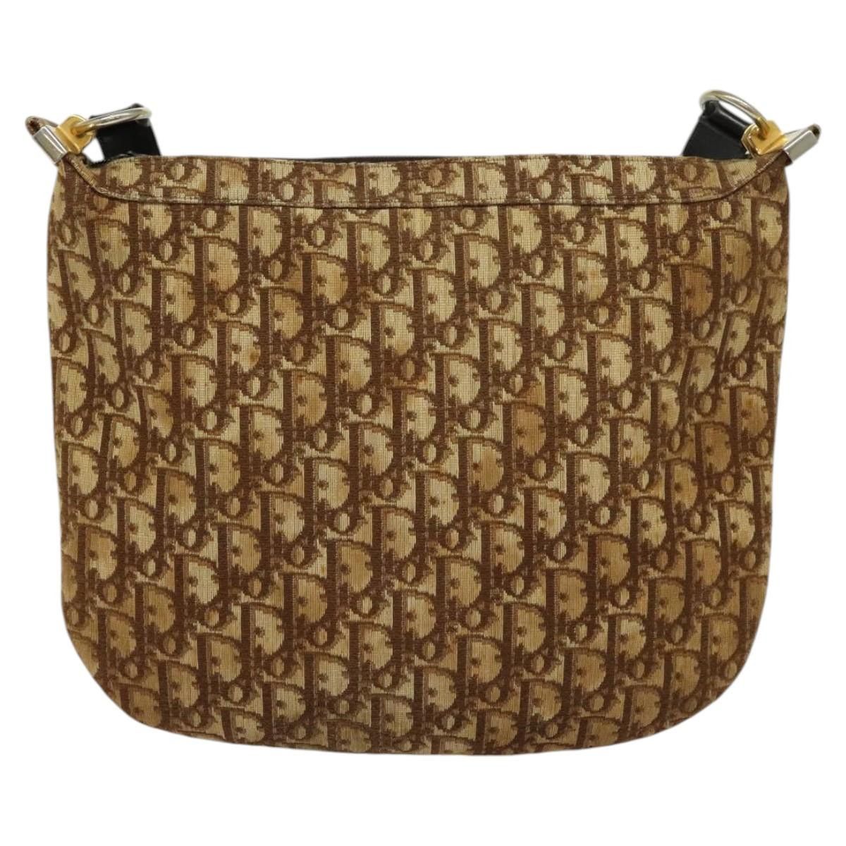 Dior DIOR Trotter Canvas Shoulder Bag Brown Gold Size ONE SIZE - 2 Thumbnail