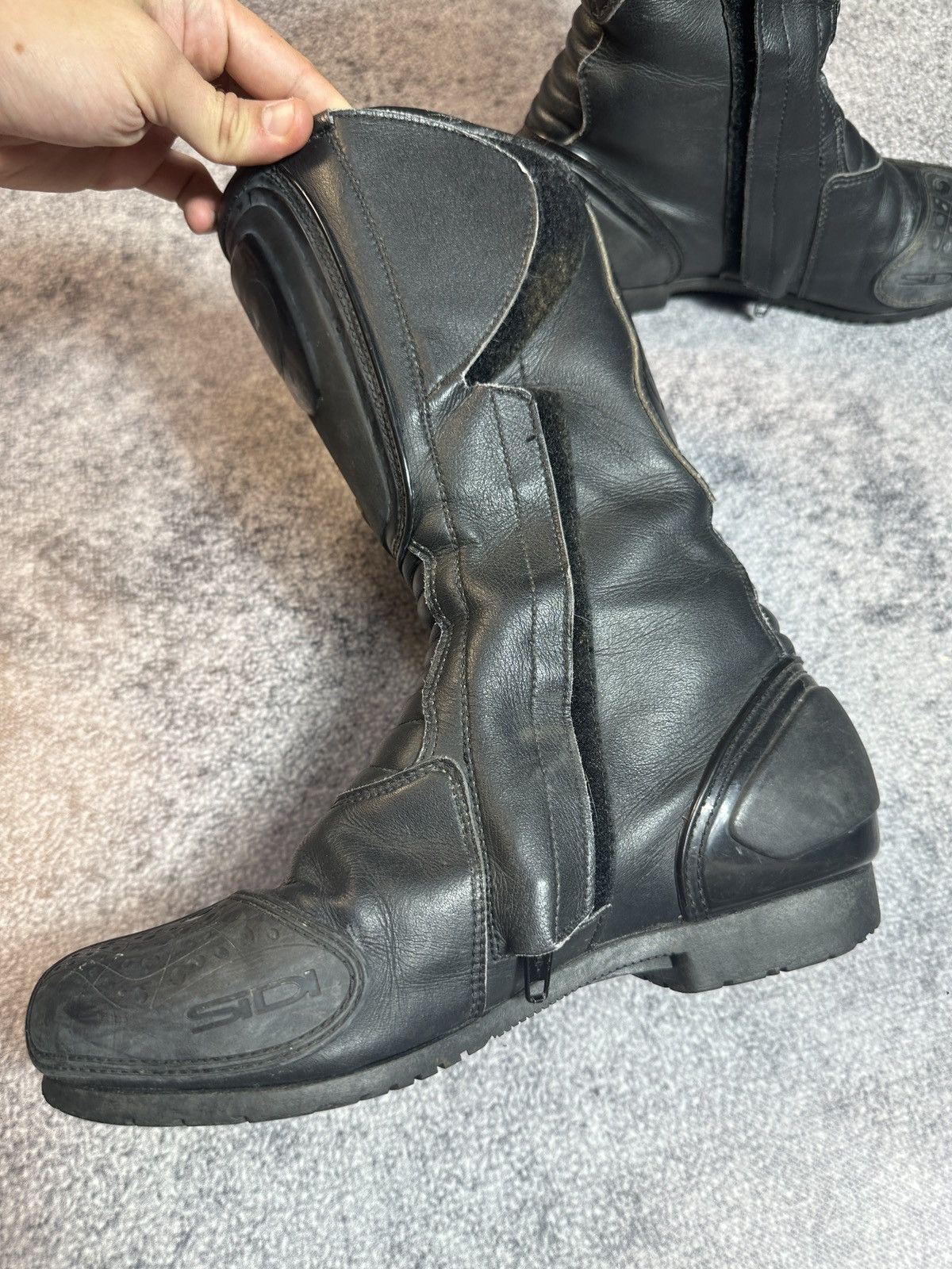 Vintage Y2K Opium Leather Racing Boots Streetwear Style Sidi VTg 41 Size US 8 / EU 41 - 5 Thumbnail