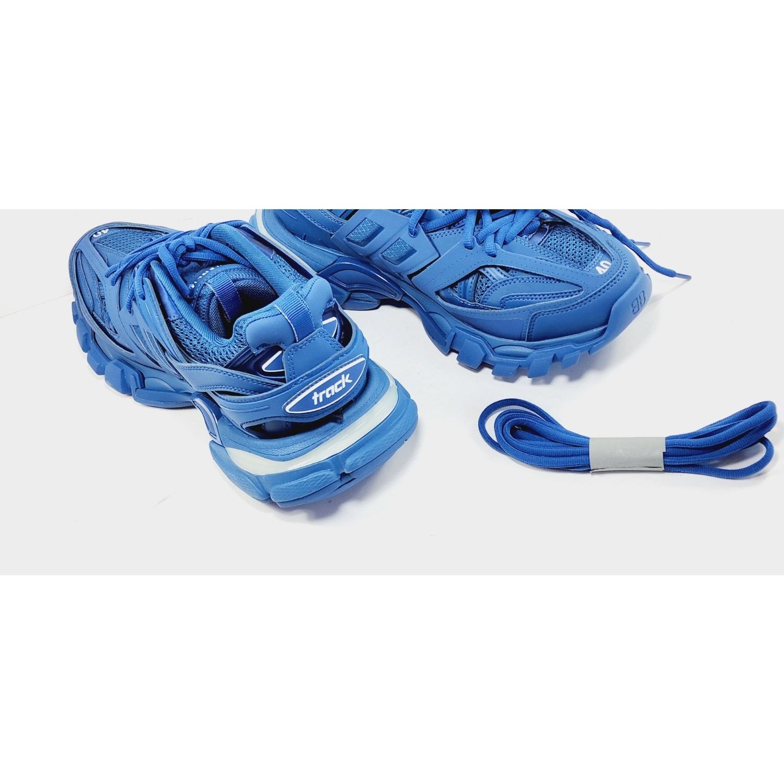 Balenciaga RRP$1042 BALENCIAGA Track Sneaker US7EU40 Blue LED Monocolor Size US 7 / EU 40 - 7 Thumbnail