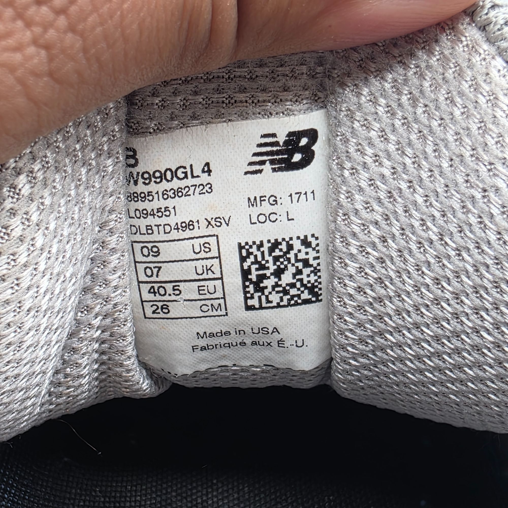 New Balance New Balance 990v4 Womens Size 9 Gray Castlerock Athletic Sho Size US 9 / IT 39 - 6 Thumbnail