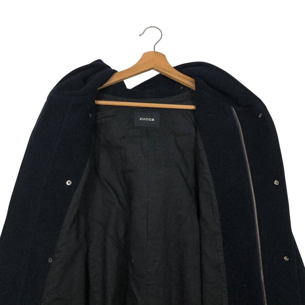 Issey Miyake 🔥RICH BLACK OVER SIZED WOOL LONG JACKET ZUCCA ISSEY MIYAKE Size US M / EU 48-50 / 2 - 16 Thumbnail