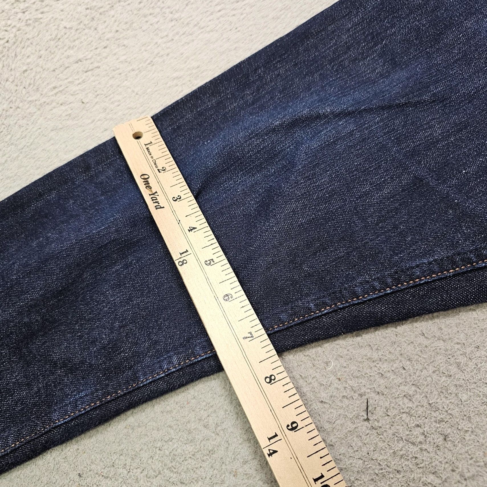 The Unbranded Brand UB422 Jeans Mens 32x30 Tight Fit 11oz Selvedge Raw Blue The Unbranded Brand Jeans Slim 5-Pocket Button Fly Denim Outdoors Mens Size US 32 / EU 48 - 5 Thumbnail