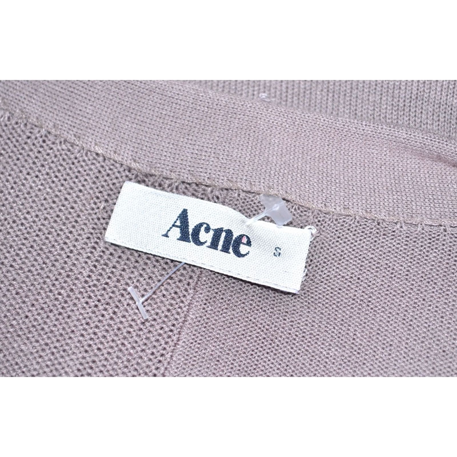 Vintage ACNE Cardigan Jumper Grey Button Front Size S Men's Paste-C SS11 - Cardigan, Knit, V-Neck, Casual, Regular, Long Sleeve, Men Size US S / EU 44-46 / 1 - 5 Thumbnail