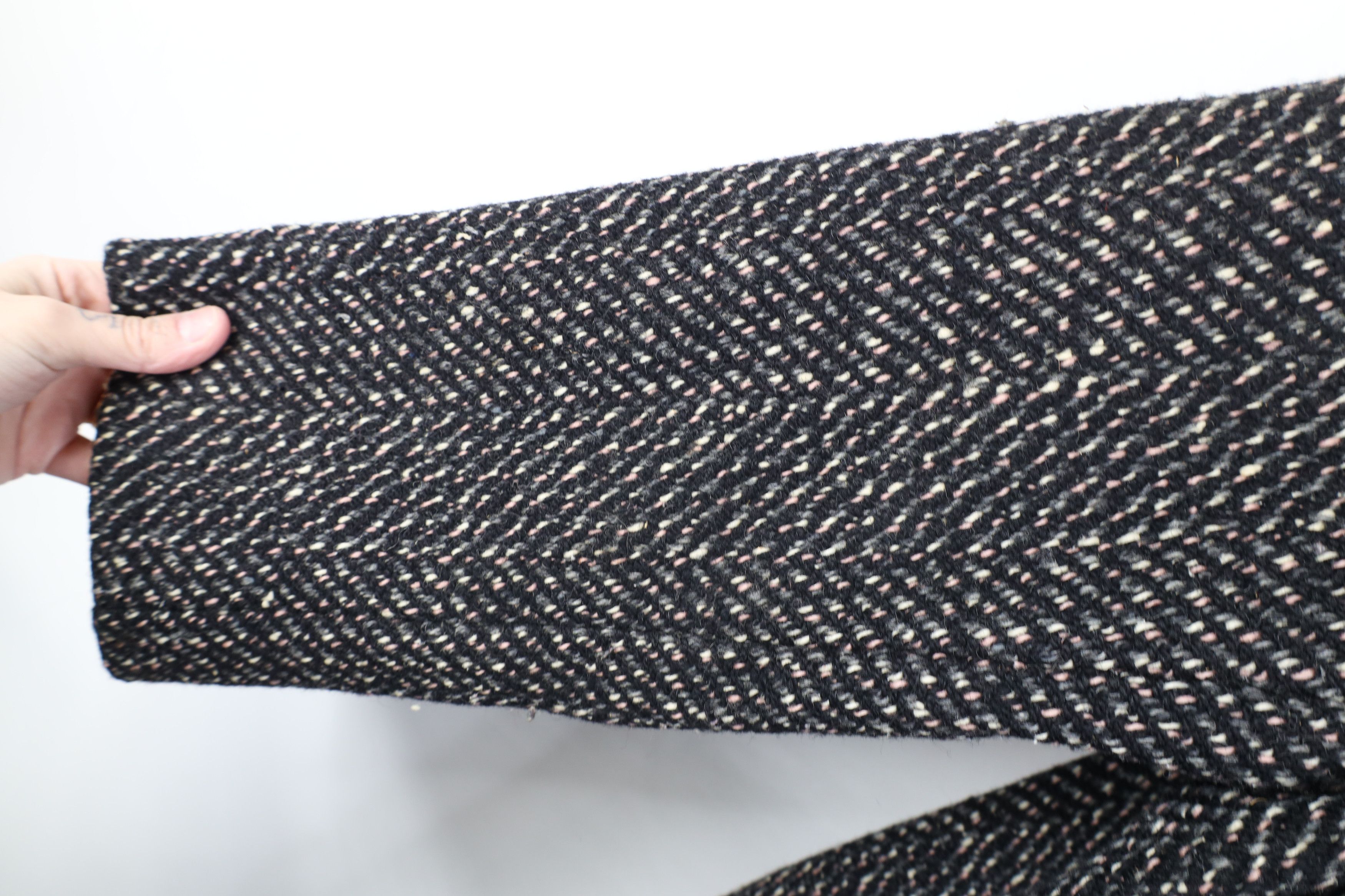Vintage Vintage 70s Streetwear Tweed Herringbone Jacket Coat USA Size XL / US 12-14 / IT 48-50 - 8 Thumbnail