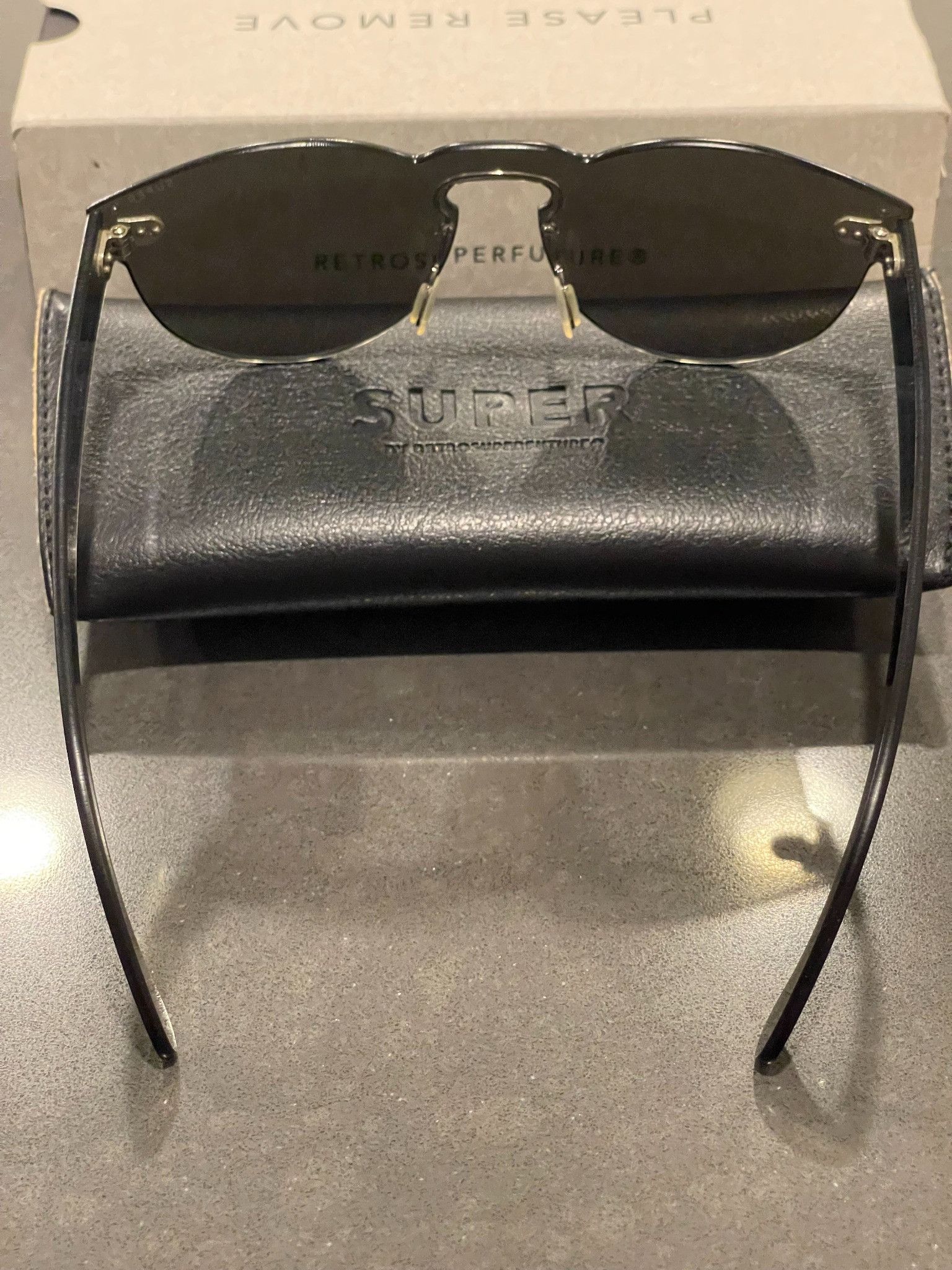 Retrosuperfuture SUN3H6R2 Green Mirrored Sunglasses Size ONE SIZE - 3 Thumbnail