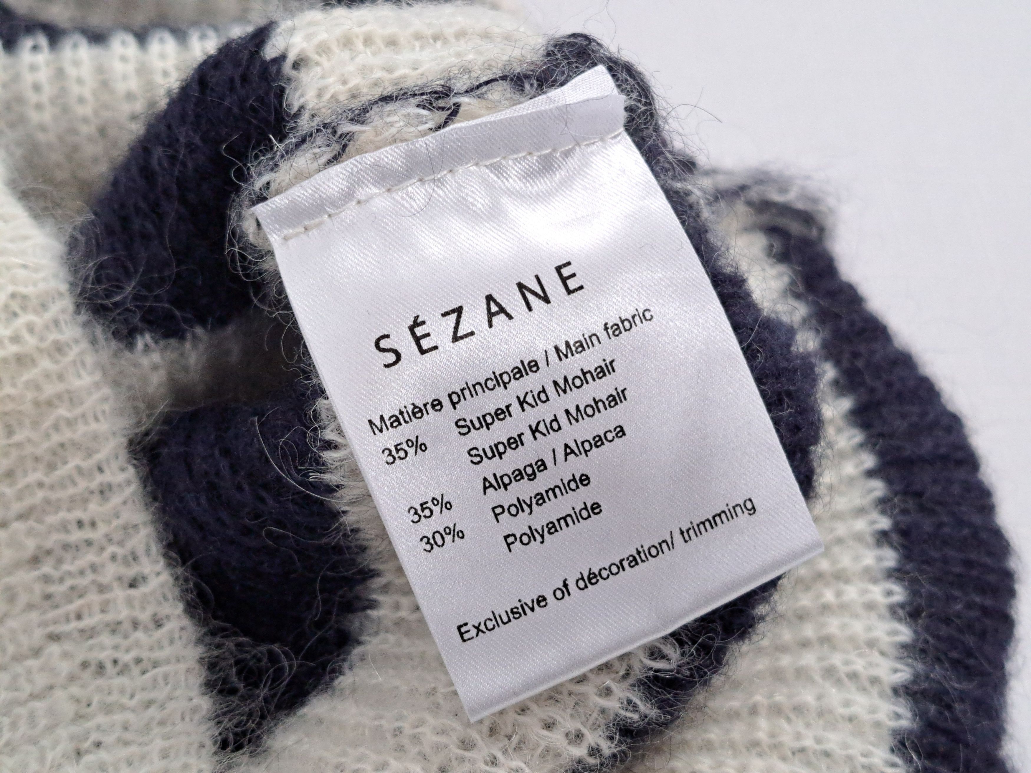 Sezane Sezane mohair/alpaca striped pullover. Size XS Size S / US 4 / IT 40 - 10 Thumbnail