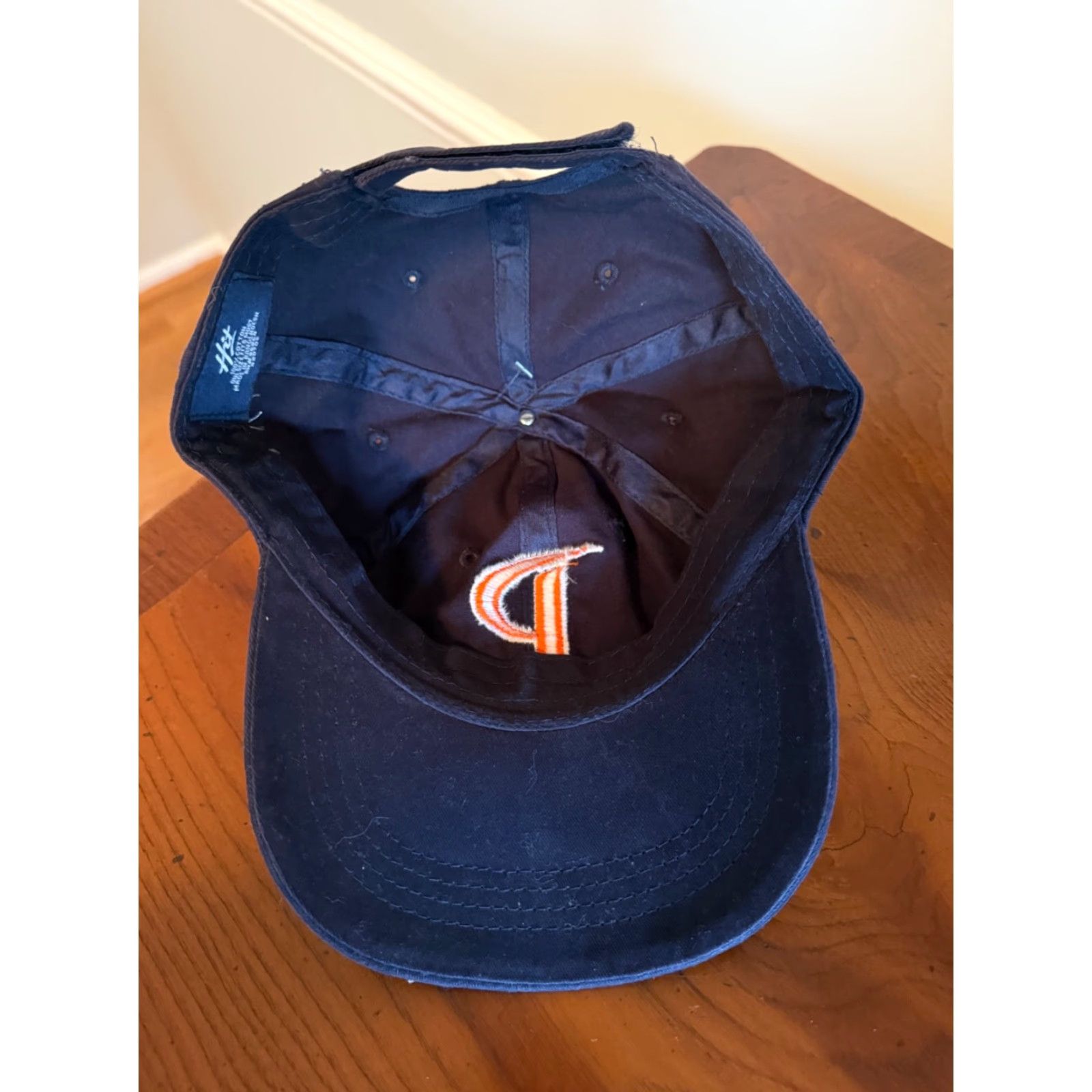 Vintage Pepperdine University Waves Adjustable Hat The Game Navy Vintage EUC Hat Mens One Size Blue Snapback Cotton Classic University Sports Waves Size ONE SIZE - 4 Thumbnail
