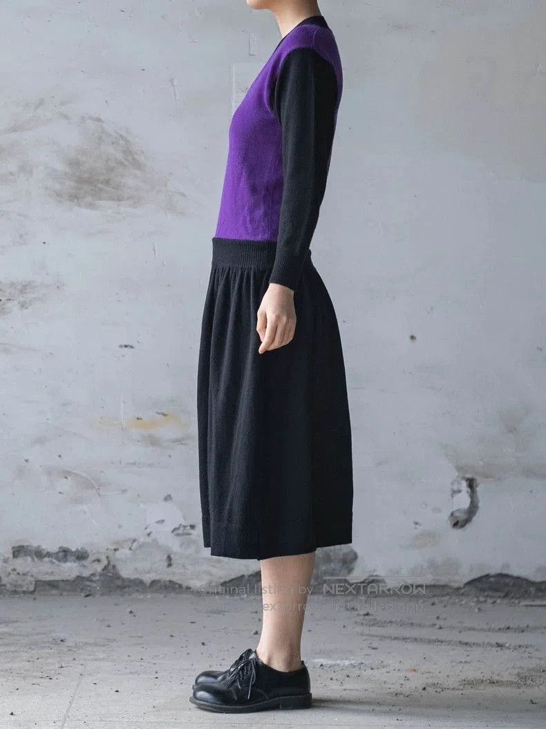 Kenzo 1980s KENZO V-Neck Knit Dress. Size US XS / EU 42 / 0 - 4 Thumbnail