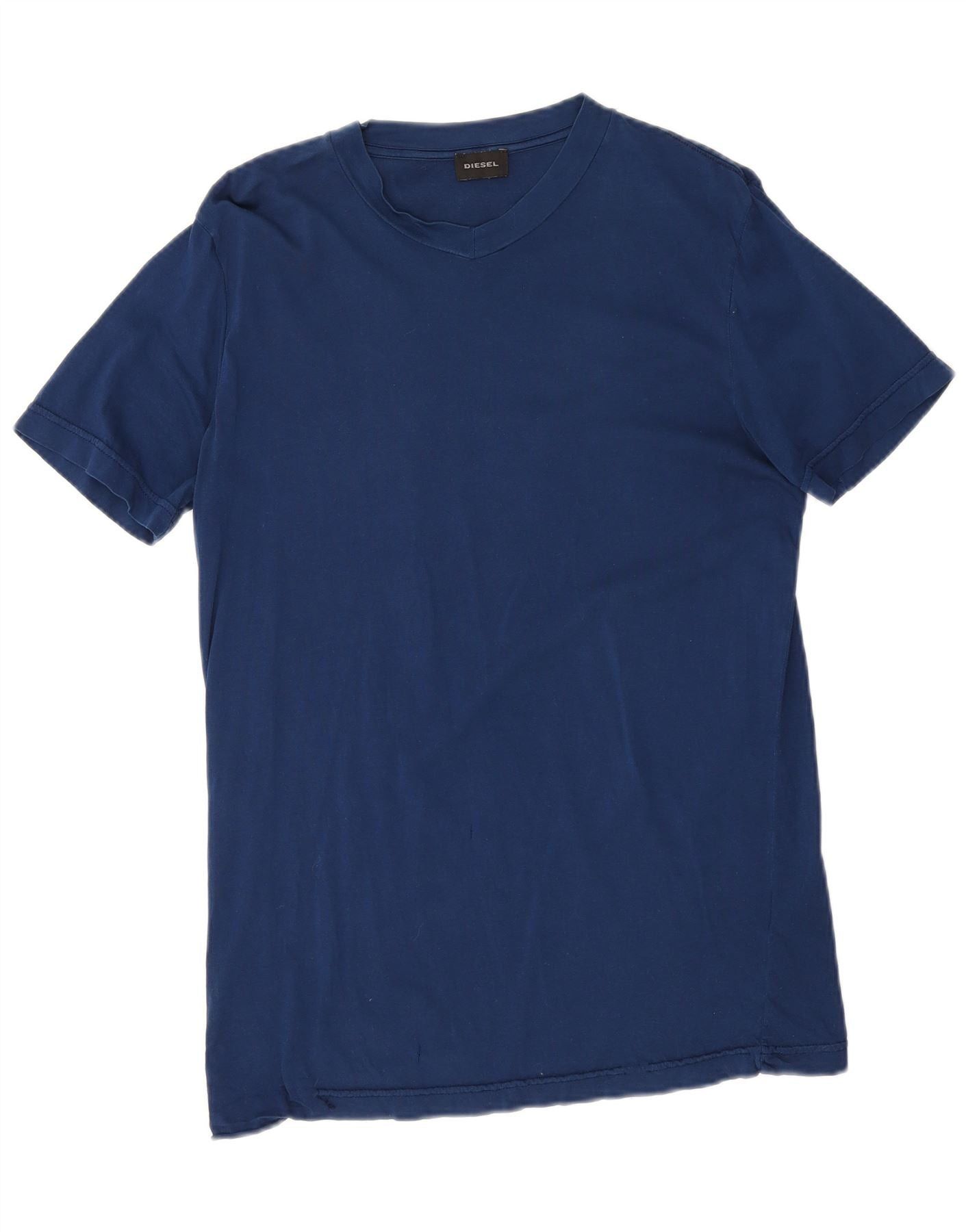 Diesel Mens T-Shirt Top Medium Navy Blue Cotton Size US M / EU 48-50 / 2 - 1 Thumbnail