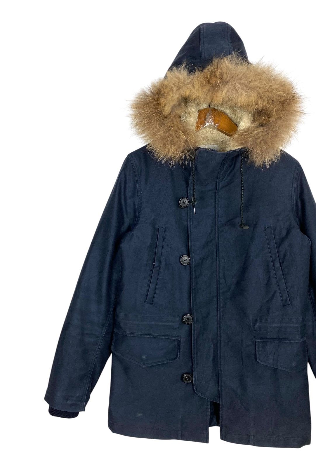STUDIOUS Rare‼️ Studious Winter Parka Fur Hoodie Made in Japan Size US S / EU 44-46 / 1 - 2 Thumbnail