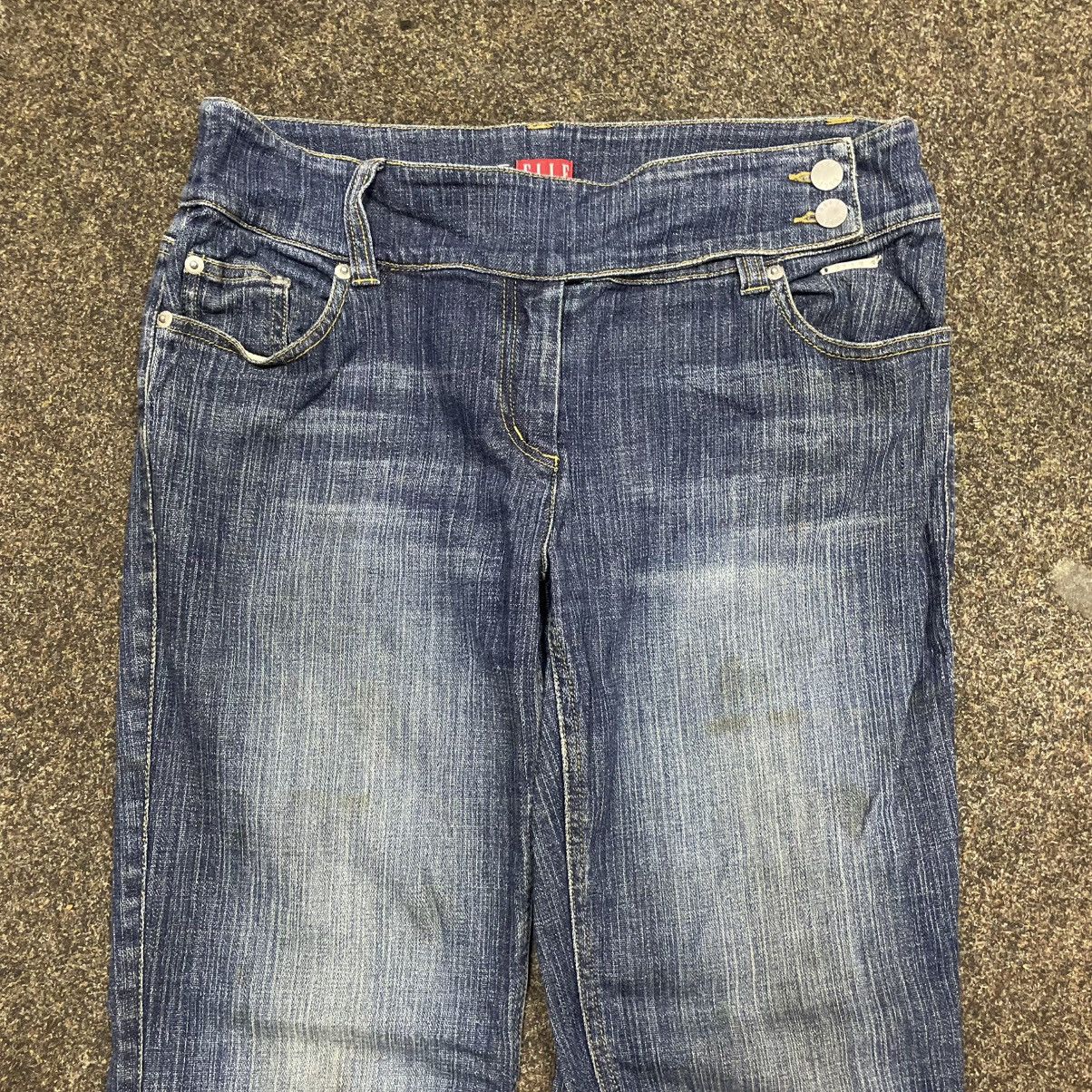 Vintage Vintage Y2K Baggy Flared Jeans 90s Skater Streetwear Logo 32 Size US 32 / EU 48 - 4 Thumbnail