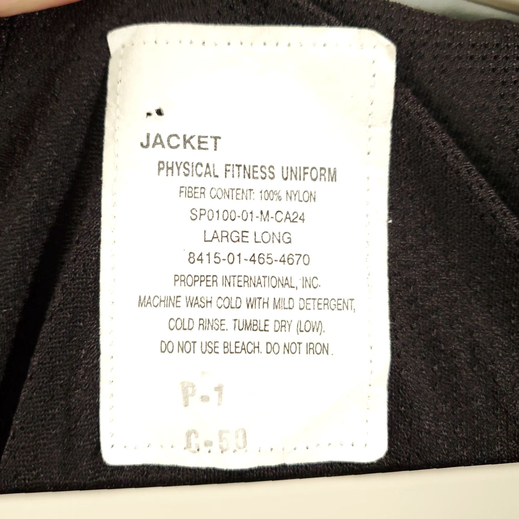 Propper PROPPER Army Jacket Mens Large Long Physical Fitness Uniform Gray Full Zip Military Tall Size US L / EU 52-54 / 3 - 6 Thumbnail