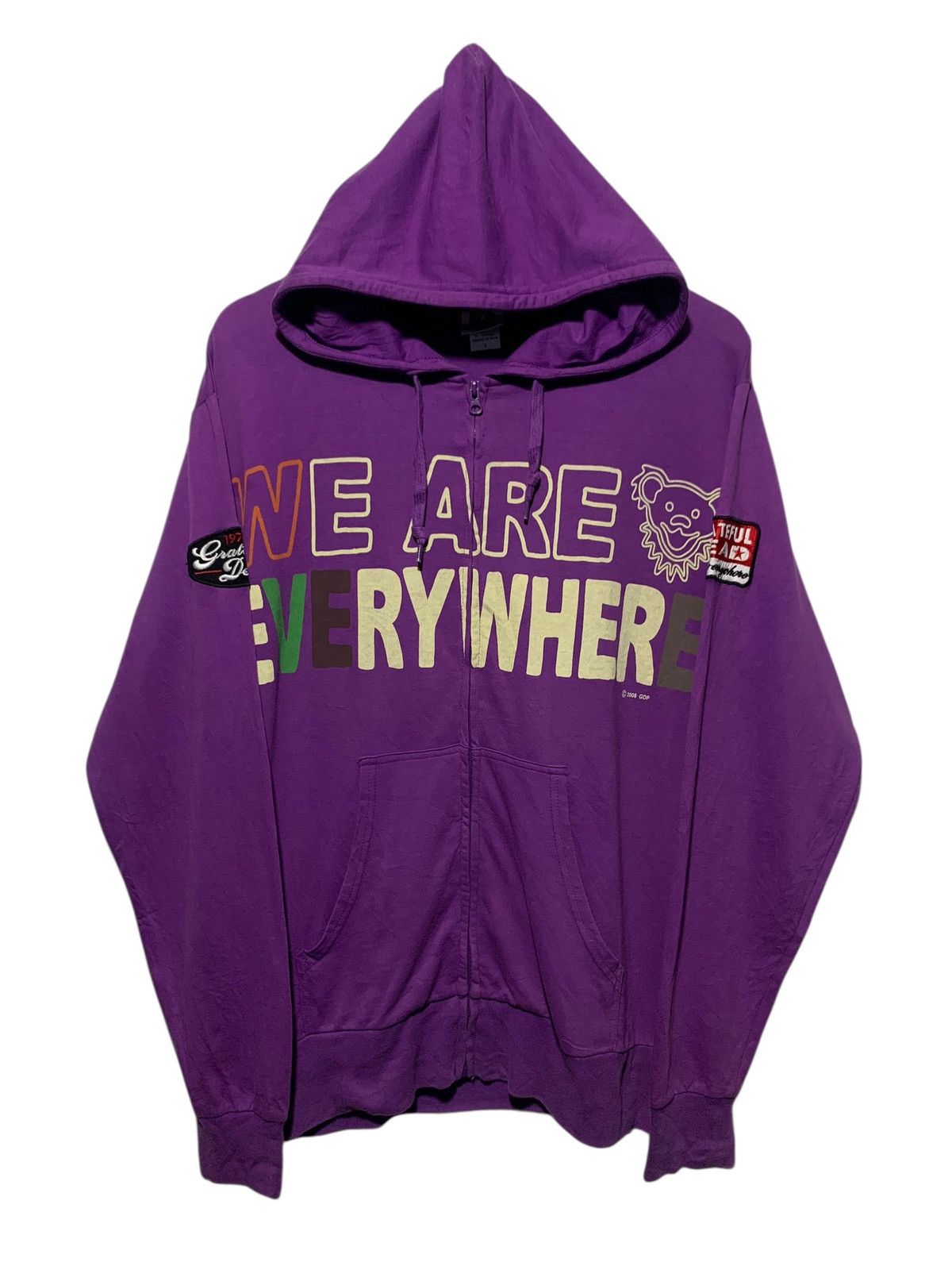 Grateful Dead 2008 Grateful Dead WE ARE EVERYWHERE clasic rock band hoodie Size US L / EU 52-54 / 3 - 2 Thumbnail
