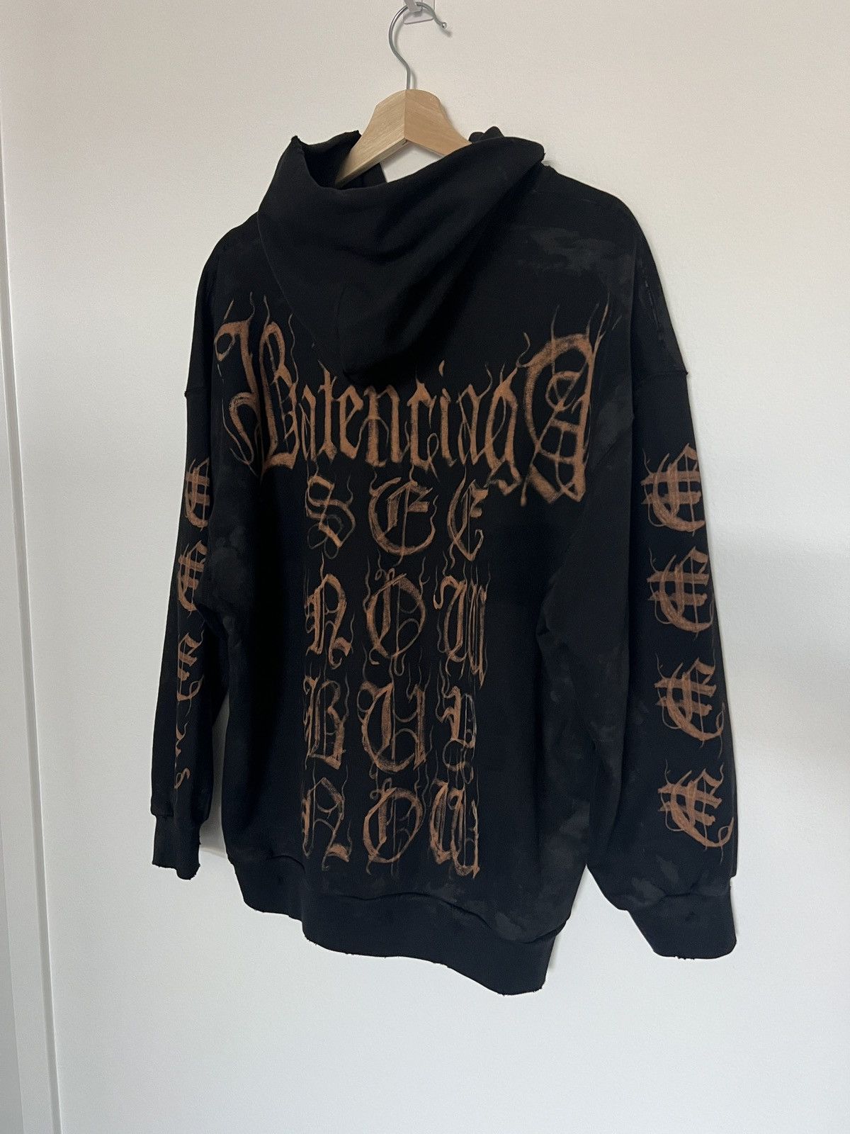 Balenciaga Heavy Metal Logo T-shirt Oversized 'Red