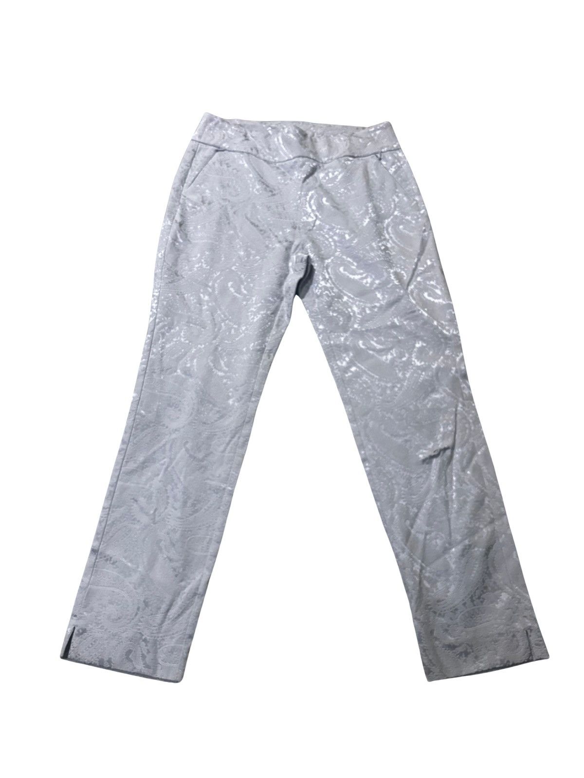 Soft Surroundings Women’s silver pants.wp0307 Size 30" / US 8 / IT 44 - 1 Thumbnail
