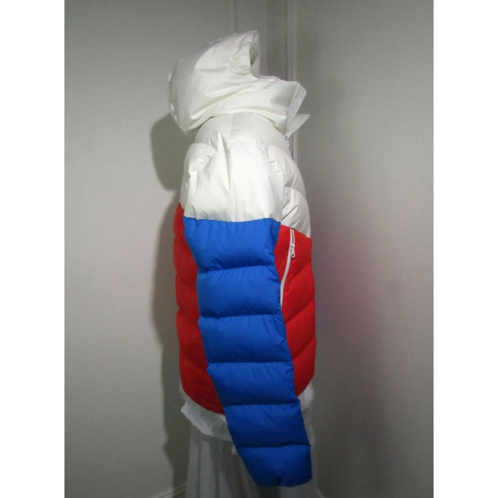 Nike Nike Duck Down Filled Red White Blue Hooded Puffer Jacket Bubble Coat Men Medium Size US M / EU 48-50 / 2 - 6 Thumbnail