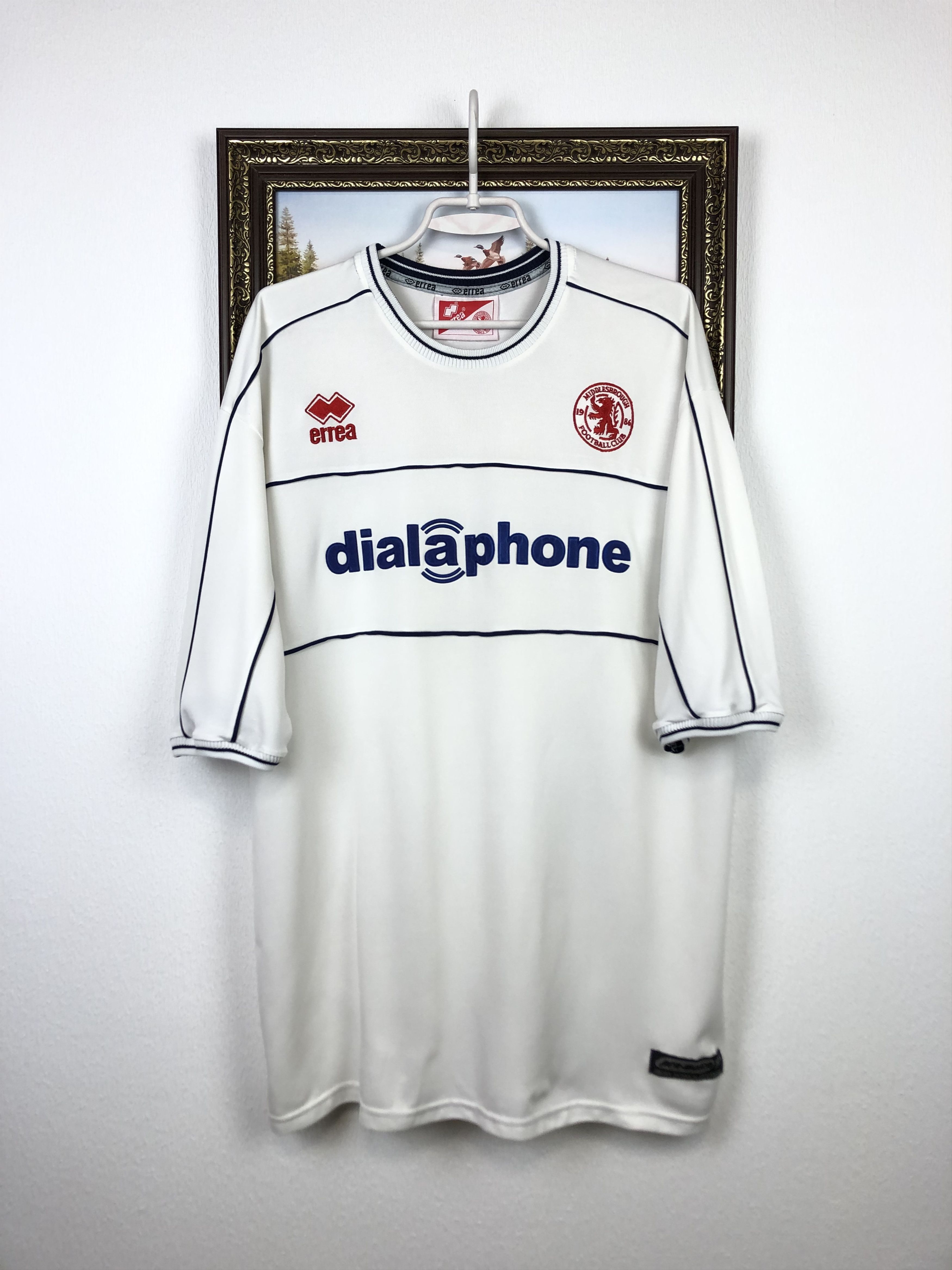 Vintage Middlesbrough Away football shirt 2000 Soccer Tee Errea Size US XL / EU 56 / 4 - 1 Thumbnail